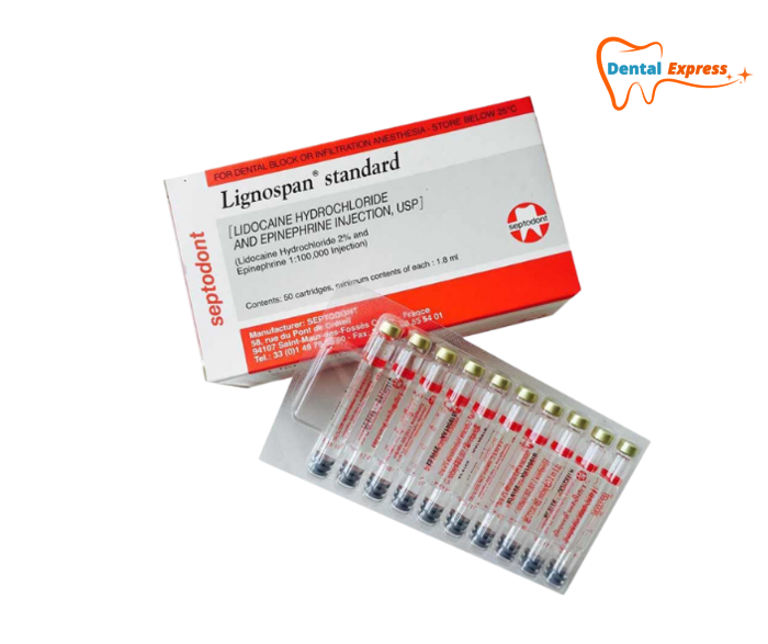 Thuốc tê nha khoa dạng tiêm Pháp Đỏ Lignospan 2% – Septodont